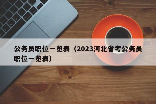 公务员职位一览表（2023河北省考公务员职位一览表）